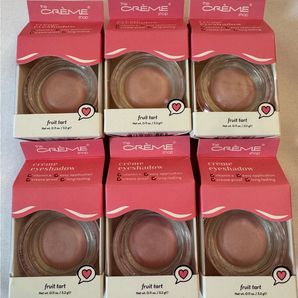 The Crème Shop Fruit Tart Eyeshadow Fruit Tart- Pink Set of 6
